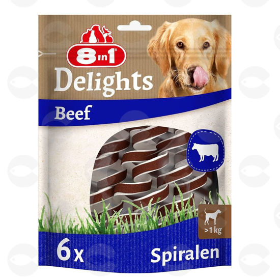 Picture of Հյուրասիրություն շների՝ DELIGHTS զսպանակաձև, տավարի, 6 հատ/60 գ