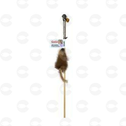Picture of Խաղալիք կարթ կատուների համար՝ բնական մորթուց մկնիկ