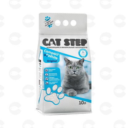 Picture of CAT STEP Compact White Original Clumping հանքային լցոնիչ  10լ