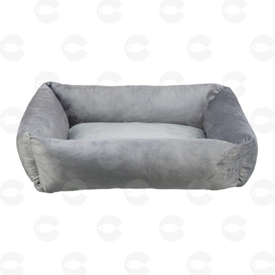 Picture of Անկողին՝ Bed Lionel, թավշյա, 50*40 սմ/բաց մոխրագույն