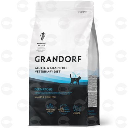 Picture of Grandorf Vet Cat Dermatosis  Չոր կեր լոսոսի համով՝ մաշկի առողջության համար, 400 գ
