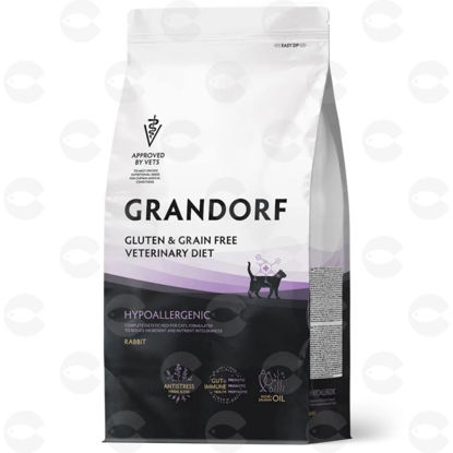 Picture of Grandorf Vet Cat Hypoallergenic Չոր կեր նապաստակով՝ ալերգիայի նկատմամբ հակված կատուների համար, 400 գ