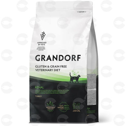 Picture of Grandorf Vet Cat Renal Չոր կեր հնդկահավով՝ կատուների երիկամների գործառույթը պահպանելու համար, 2 կգ