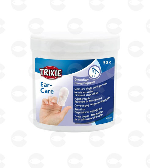 Picture of Trixie, մատնոցներ կենդանիների ականջները մաքրելու համար, 50 հատ