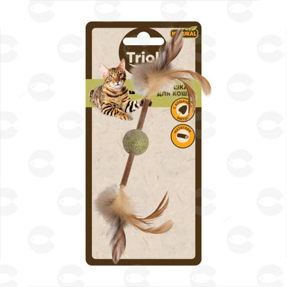 Picture of Triol NATURAL մատատաբի խաղալիք «Գնդիկ փետուրներով» կատուների համար
