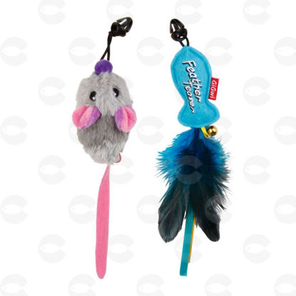 Picture of Gigwi CARBON POWER հեռակառավարվող դրազնիլկա երկու փոխարինելի կախազարդով (ձկնիկ և մուկ) կատուների համար, 30 սմ