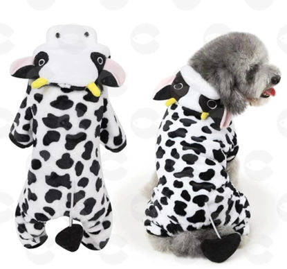 Picture of BESPORTBLE տաք կոմբինեզոն շների և կատուների համար՝ կովիկի ձևավորմամբ  XS