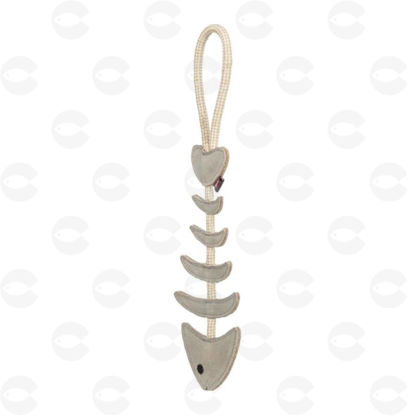 Picture of Կաշվե խաղալիք շների համար, ձկան ոսկոր պարանի վրա,43 սմ