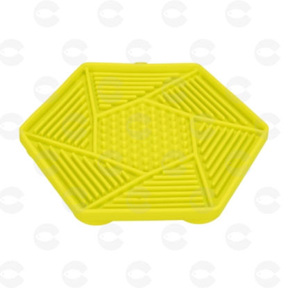 Picture of Կերաման սիլիկոնե՝ վեցանկյուն, դանդաղ կերակրման համար, ռետինե տակով/17 սմ