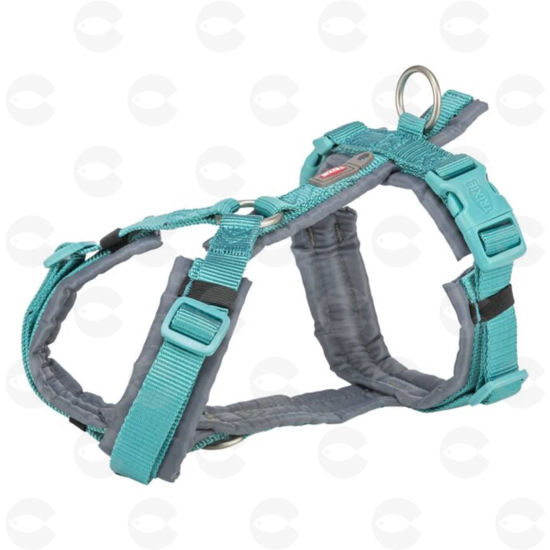 Picture of Premium Trekking լանջափոկ (շլեյկա) շների համար, կապույտ-aqua / մոխրագույն, XS-S