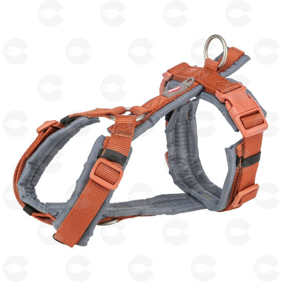 Picture of Premium Trekking լանջափոկ (շլեյկա) շների համար, դարչնագույն-rust/մոխրագույն, M–L