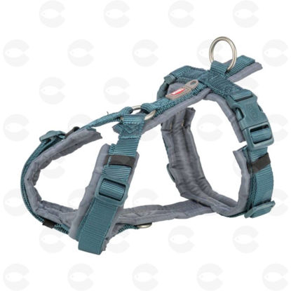 Picture of Premium Trekking լանջափոկ (շլեյկա) շների համար, բենզին-petrol / մոխրագույն, M–L