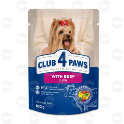 Picture of Club 4 paws տավարի մսով ժելե շների համար,100գր