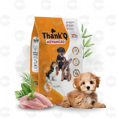 Picture of Շների կեր THANK Q ADVANCED JUNIOR հավի մսով, 10 կգ