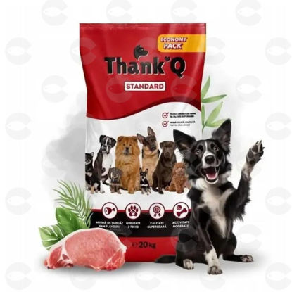 Picture of Շների կեր THANK Q խոզապուխտով, 20 կգ