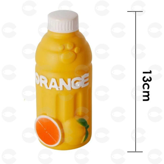 Picture of Կենդանիների խաղալիք շշի տեսքով (նարնջի) 13 սմ VET-0524