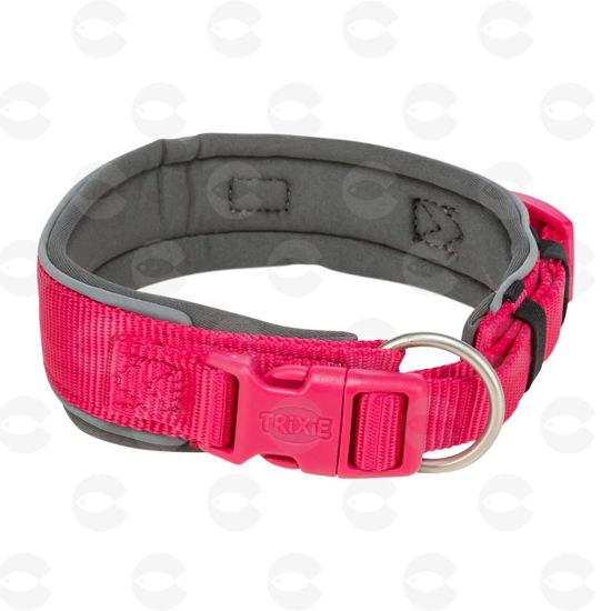 Picture of Վզնոց Premium՝ նեյլոնե, կարգավորվող L-XL, 53-62 սմ/50 մմ, վարդակագույն/գրաֆիտ