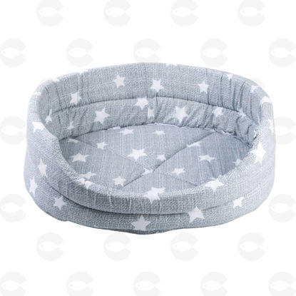 Изображение Кровать серого цвета с высокими бортиками "Petmil Relax" 50*40 см.