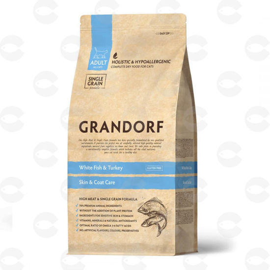Picture of Grandorf Cat Adult՝ չոր կեր սպիտակ ձկով և հնդկահավով, 2 կգ