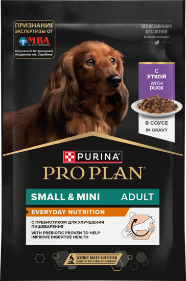 Picture of PRO PLAN Everyday Nutrition խոնավ կեր փոքր և միջին ցեղատեսակների չափահաս շների համար՝ բադի մսով, սոուսում, 85 գ