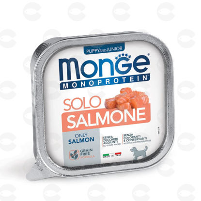 Изображение Паштет для взрослых собак Monge Grain Free Monoprotein, лосось, 150 г